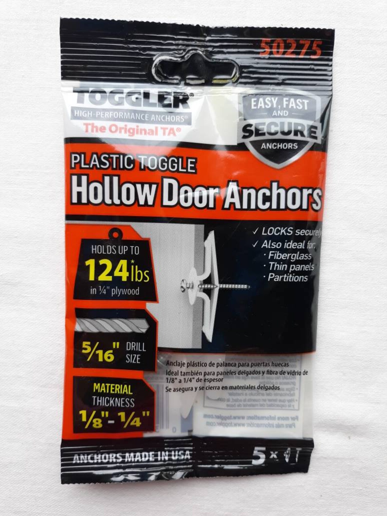 Toggler Brand Hollow Door Anchors 50275 Etsy