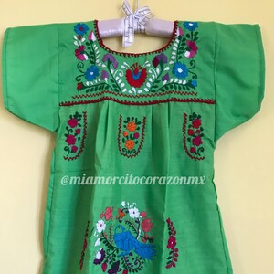 besticktes traditionelles mexikanisches Babykleid, mexikanische Themenparty, Taco twoday, Puebla-Tunika, Kokos, Fiesta-Mexikokleid, Frida-Stil