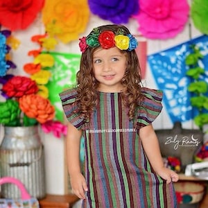 Taco twosday mexican dress baby, ruffled sleeve serape dress, first fiesta tunic, cinco de mayo mexican girls outfit, pinata fiesta dress