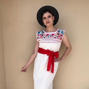 Embroidered wedding dress, mexican maxi dress, mexico dress woman, summer dress, bohemian womens dress, bridesmaids dress, mexican party, mx