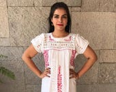 Mexican dress san antonino vintage 80 39 s frida kahlo mexican party day of the dead cinco de mayo mexican wedding fiesta wedding dress