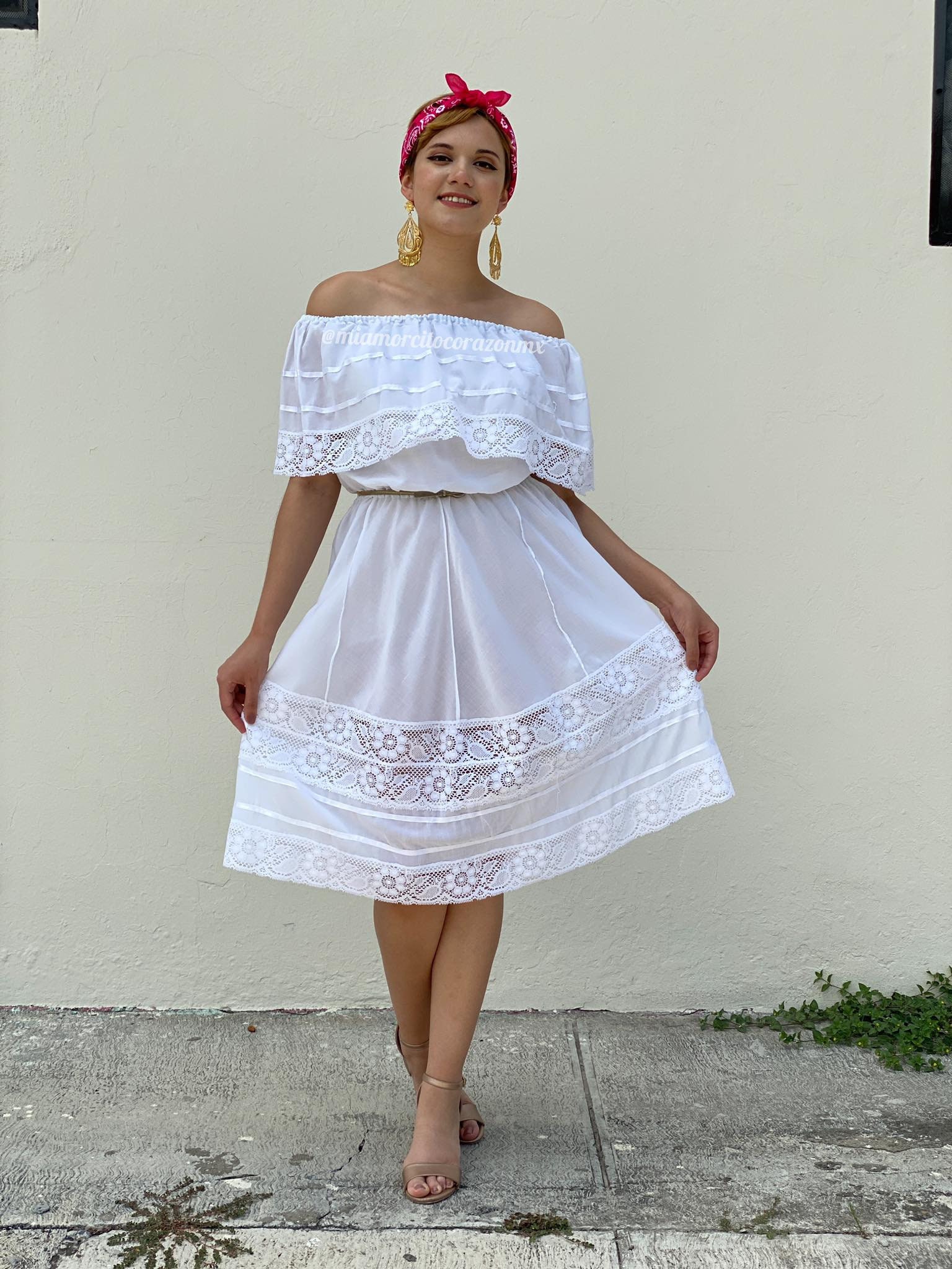 Vestido Blanco Mexicano - Etsy Vestido Blanco Mexicano - Etsy
