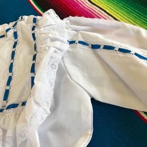 Royal blue Nuevo Leon dress, Mexican folkloric outfit, mexican polka dance, folk dancer outfit, folkloric ballet, traditional mty dress image 3