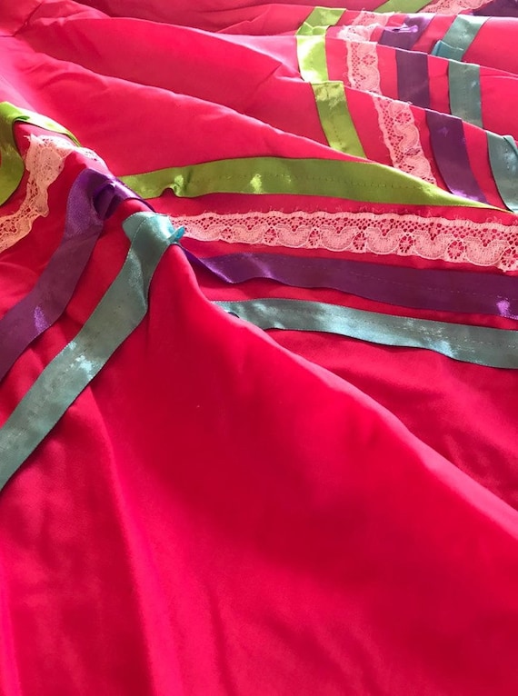 Vestido de Jalisco mexicano rosa intenso vestido de adelita - Etsy México Vestido de Jalisco mexicano rosa intenso vestido de adelita - Etsy México