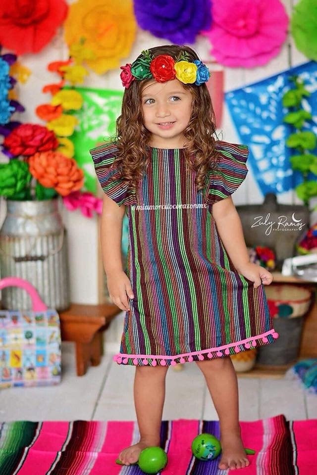Mexican Serape Girls Tunic Cambaya 