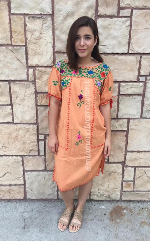 Mexican dress vintage vestido mexicano 80's mexic… - image 1