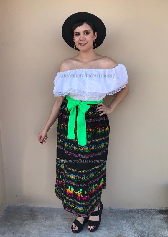 Serape Mexican Dress Women off the Shoulder Blouse Fiesta - Etsy Denmark