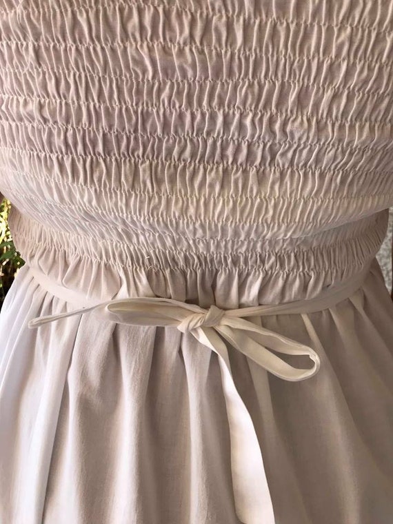 Beach party vintage mexican dress, floral embroid… - image 6