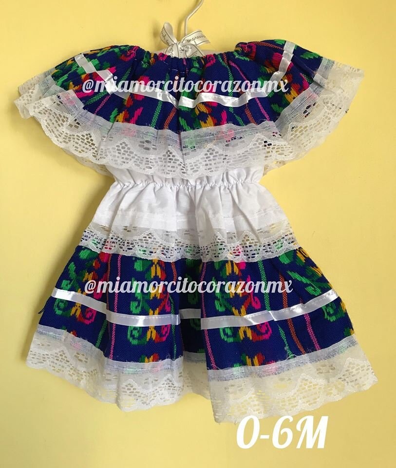 jewelry with blue dress Mexican Embroidered Tunic Dress | Artisan-Made in MexicoMexico main image 1