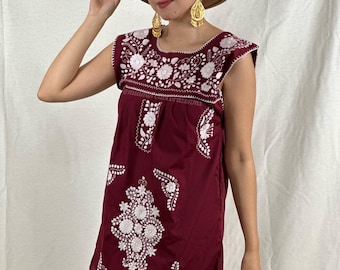 Ladies' Mexican Dress Game Day Dress Maroon and White Dress Spirit Dress  Game Day Attire - Etsy
