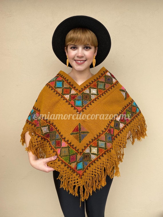 Poncho Mostaza  Ton Ton Textil