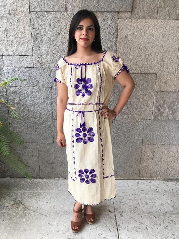 Mexican dress vintage vestido mexicano 70's mexican party | Etsy