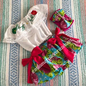 Cinco de mayo baby outfit, floral mexican baby girl outfit, flower adelita dress, uno birthday fiesta cake smash dress, mexican dress baby