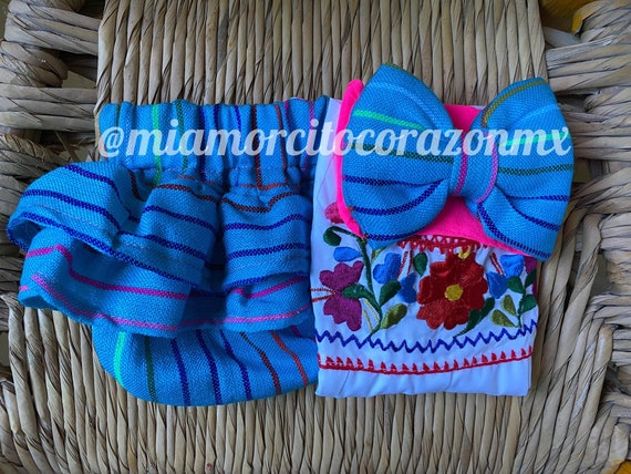 Mexican Outfit Serape Bloomers Ruffles Diaper Cover Floral | Etsy