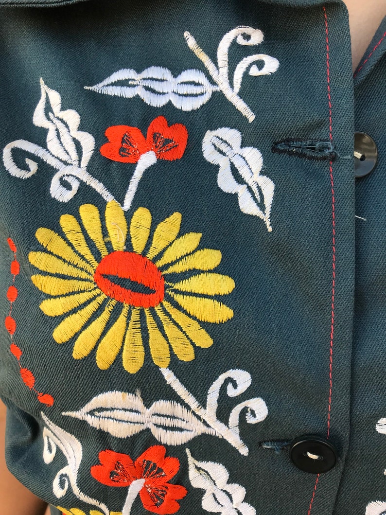 Mexican vest vintage 70/'s chaleco mexicana mexican party fiesta mexicano day of the dead cinco de mayo hippie boho bohemian cowgirl