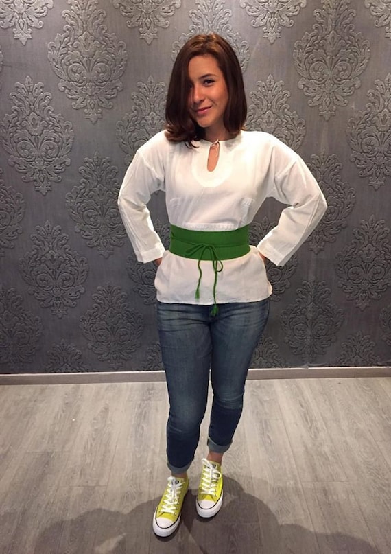 Blusa mexicana boho de manga larga blanca para mujer top mexicano bordado a mano regalo boho hippie lovers traje de dias de fiesta oaxaca Etsy Mexico