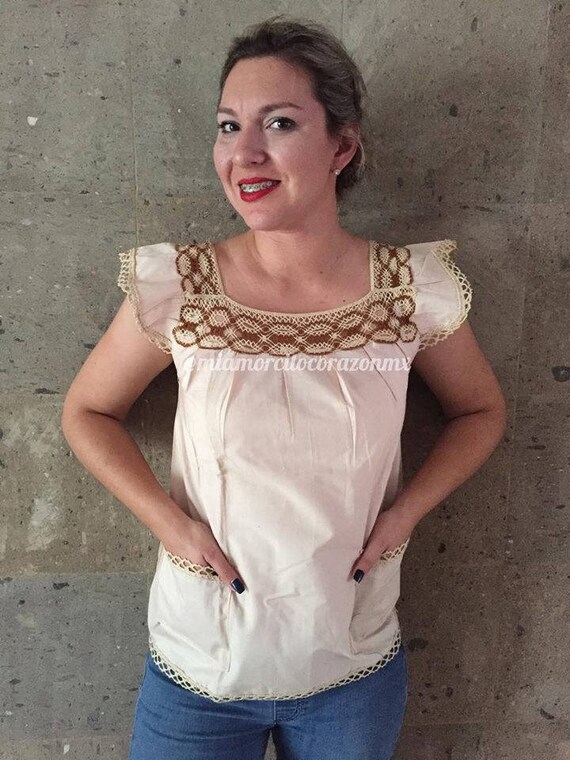 Vintage Mexican Blouse 90's Blusa Mexicana Mexican Party | Etsy India