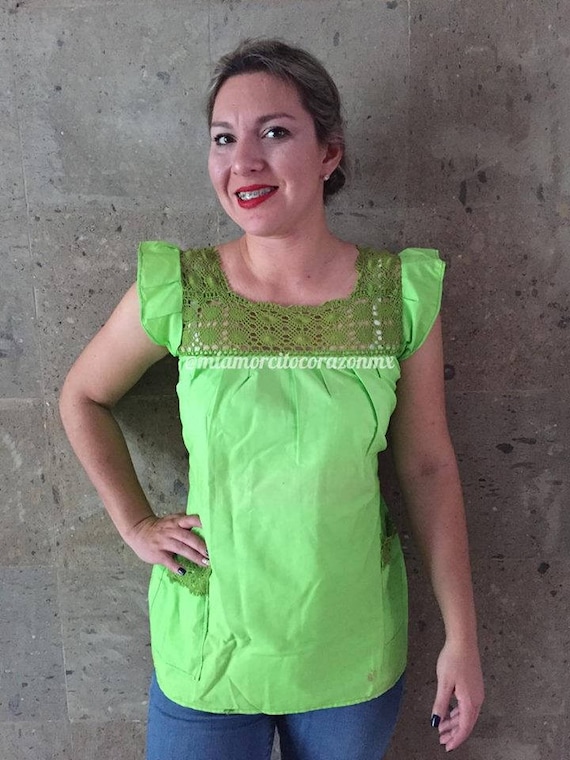 Blusa mexicana vintage 90's blusa mexicana fiesta fiesta | Etsy España