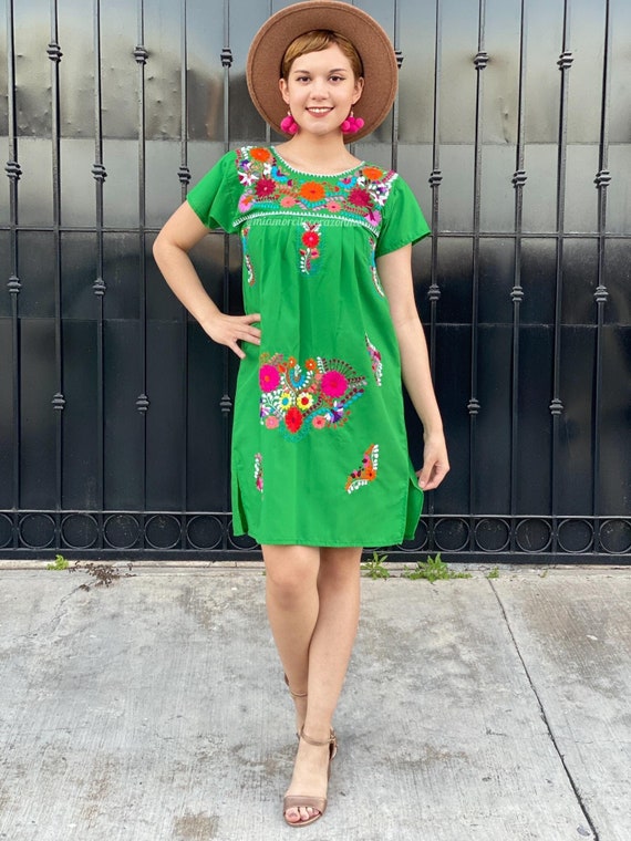 slim fit dress slacks Traditional Mexican Girl Embroidered Dress 2-8 – unik Retail main image 0