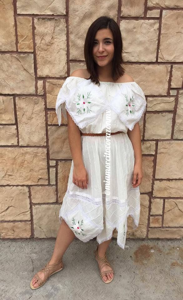 【トト】アメリUPPER EMBROIDERY FLARE DRESS Ameri VINTAGE（アメリ ヴィンテージ）UPPER EMBROIDERY FLARE