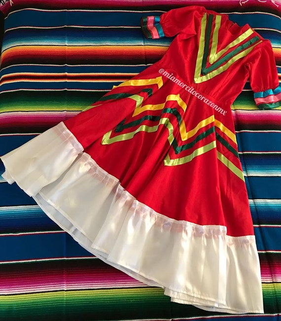 Mexican dress Jalisco folk cinco de mayo day of t… - image 1