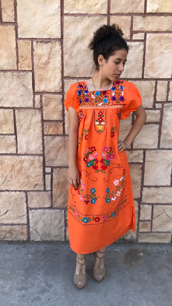 Mexican top kaftan dress