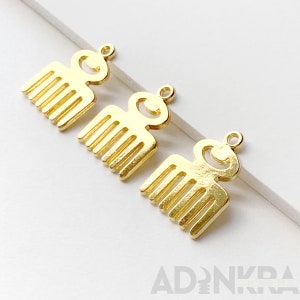 Set of 10- 18K Gold Plated Duafe Charms
