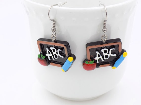 Pendientes de la maestra Chalk Board maestro de Etsy México