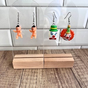 Funny Earrings - Ugly Baby doll or Ugly Clowns