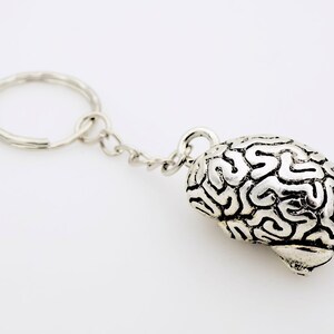 Anatomical Brain Keychain, Macabre, Horror, Halloween, Zombie, Gift for Doctor, Gift for med student, body part, organ, gift for him her