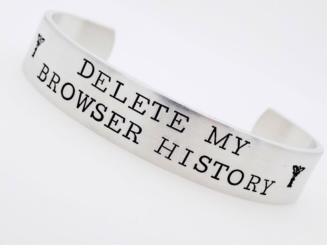 Delete My Browser History Funny Jewelry Handstamped Medical Etsy