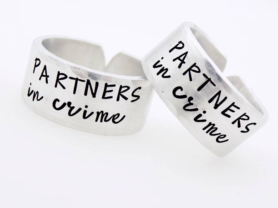 Couples Best Friends Matching Ring Set 