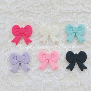 Pastel lint buigt Cabochon hars Flatback Scrapbook decoratieve - 6 stuks - 24mm