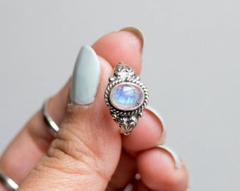 Moonstone Ring, Sterling Silver Ring, Wanderlust Ring