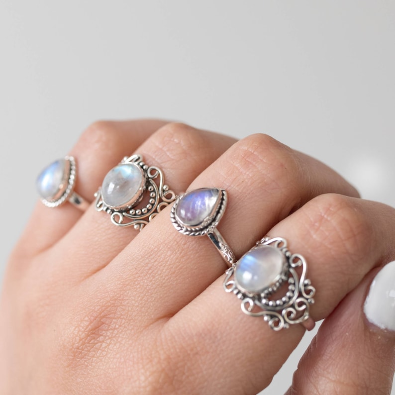moonstone statement ring