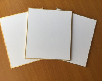 Japanese Mini Shikishi Boards (12×13.5cm) – 30 or 50 Pack – Washi Art Paper for Calligraphy, Painting, Anime Sign Boards