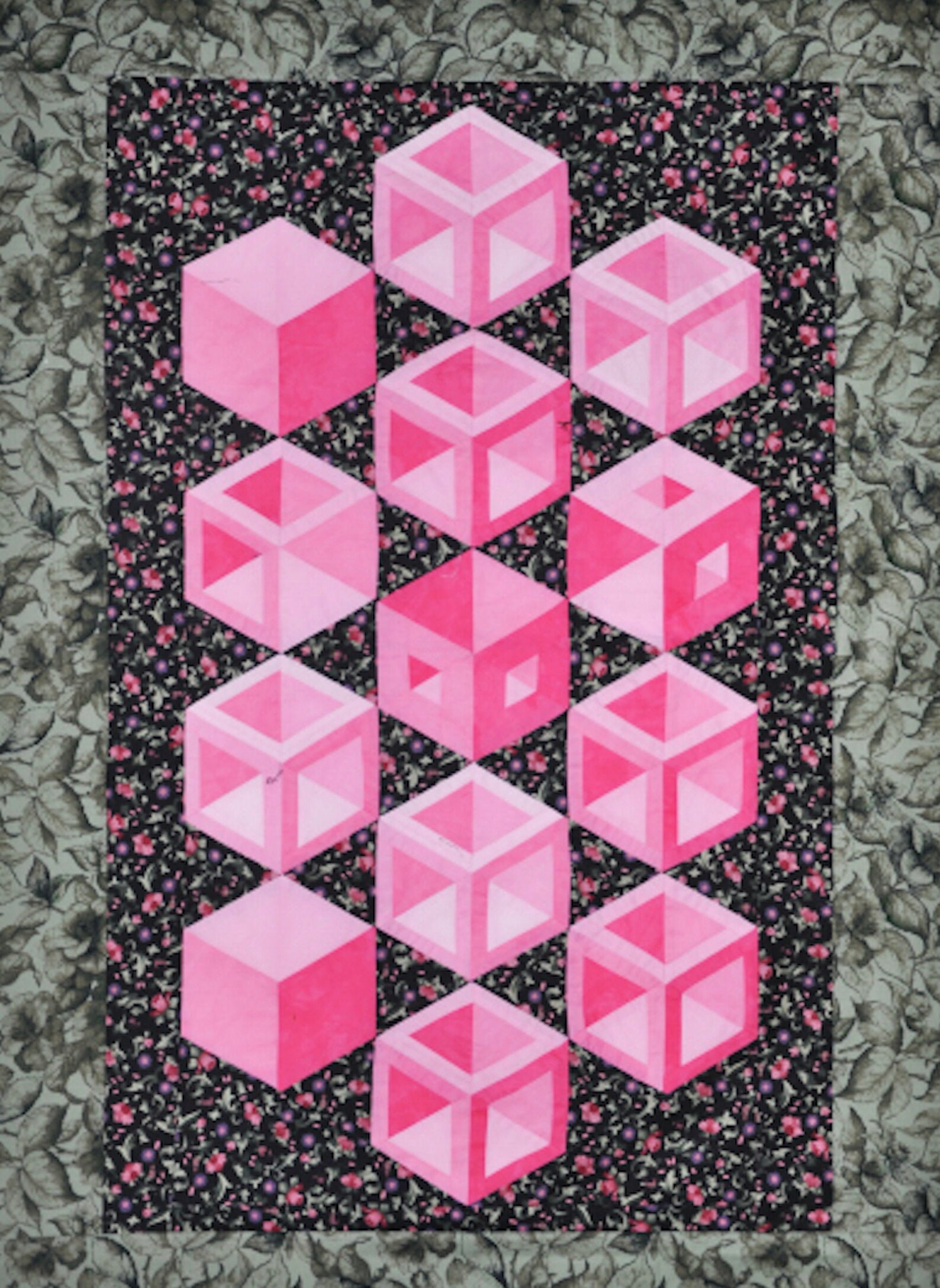 Geometric 3D Boxes - Quilt Pattern - Etsy