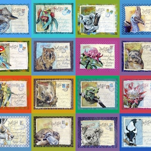 Lot de panneaux décoratifs en tissu animaux