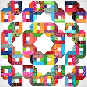 Bedford Mystery - Quilt Pattern - Great Stash Buster - easy and fun project - great results in different layouts