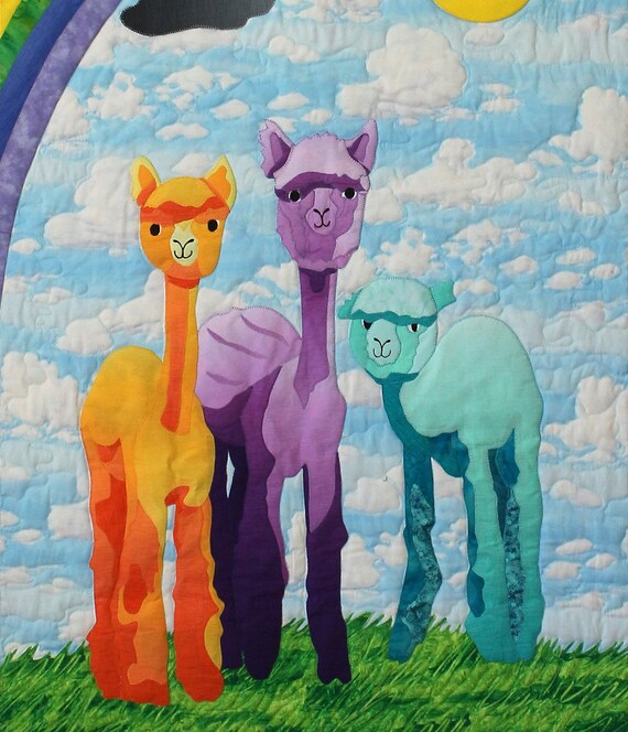 ALPACA LOVE Quilt Pattern. Alpaca Llama The cute & fluffy Etsy