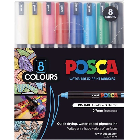 Uni Posca Paint Marker Art Pen Posca Set Unique Sets Gift Colours