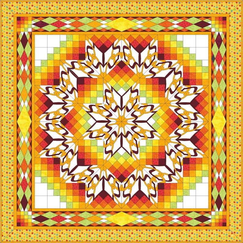 Nebula Quilt Pattern by Sue Duffy. This Eye Catching and - Etsy
