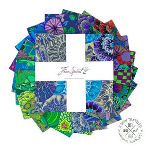 August 2024 COOL - Kaffe Fassett Collective für FreeSpirit - 42p x 10 im quadratischen Layer Cake Vorgeschnittener Stoff - FB610GP.Aug24 - Kostenloser Versand