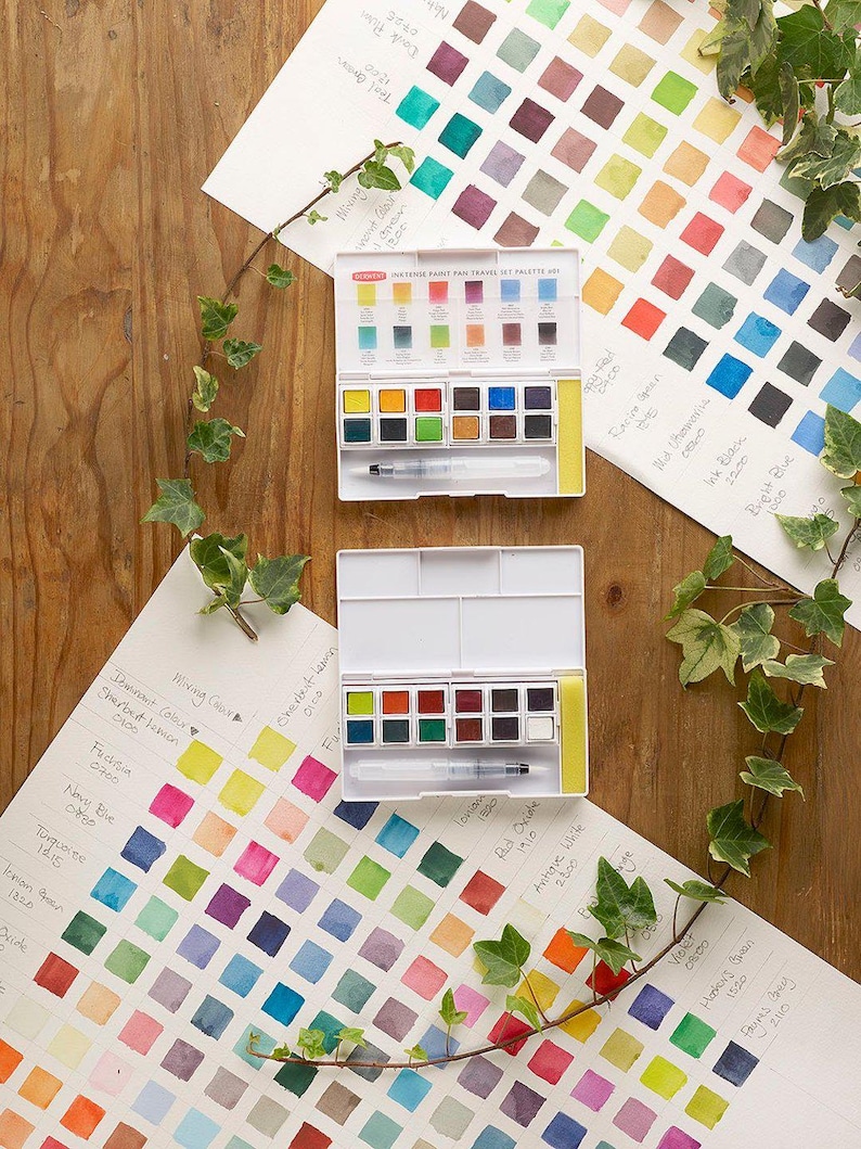 Derwent Inktense Paint Pan Sets - just like the pencils, only better. Great for fabric and paper image 6