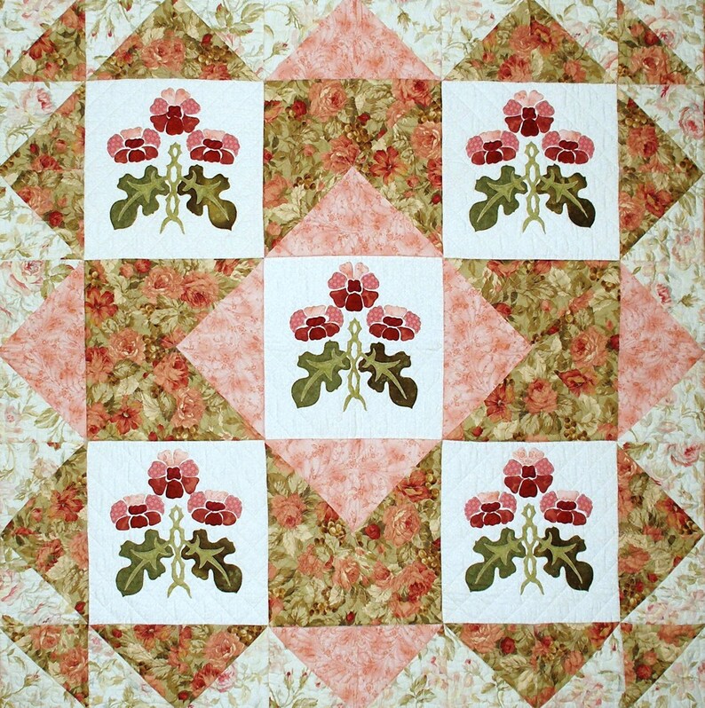 Roses on Roses Quilt Pattern image 3