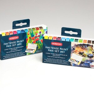 Derwent Inktense Paint Pan Sets - just like the pencils, only better. Great for fabric and paper image 4