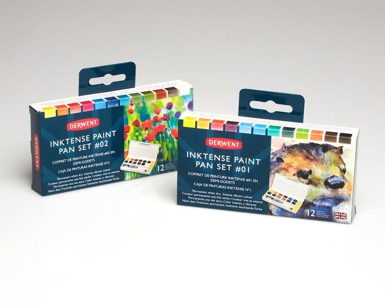 Derwent Inktense Paint Pan Sets - just like the pencils, only better. Great for fabric and paper image 4