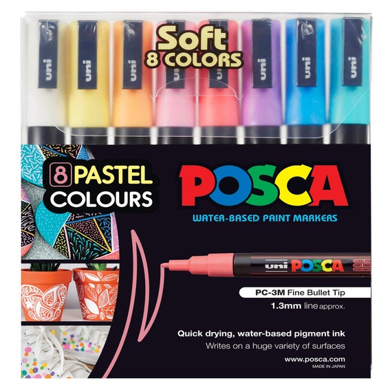 24 Posca markers set in hard case - Markers - Coloring Supplies - Live in  Colors