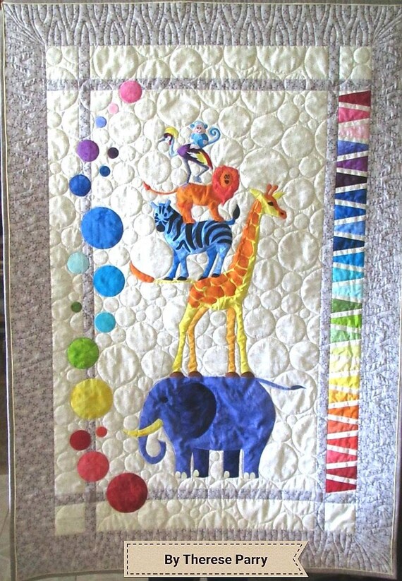 Safari Applique Animal Quilt Pattern