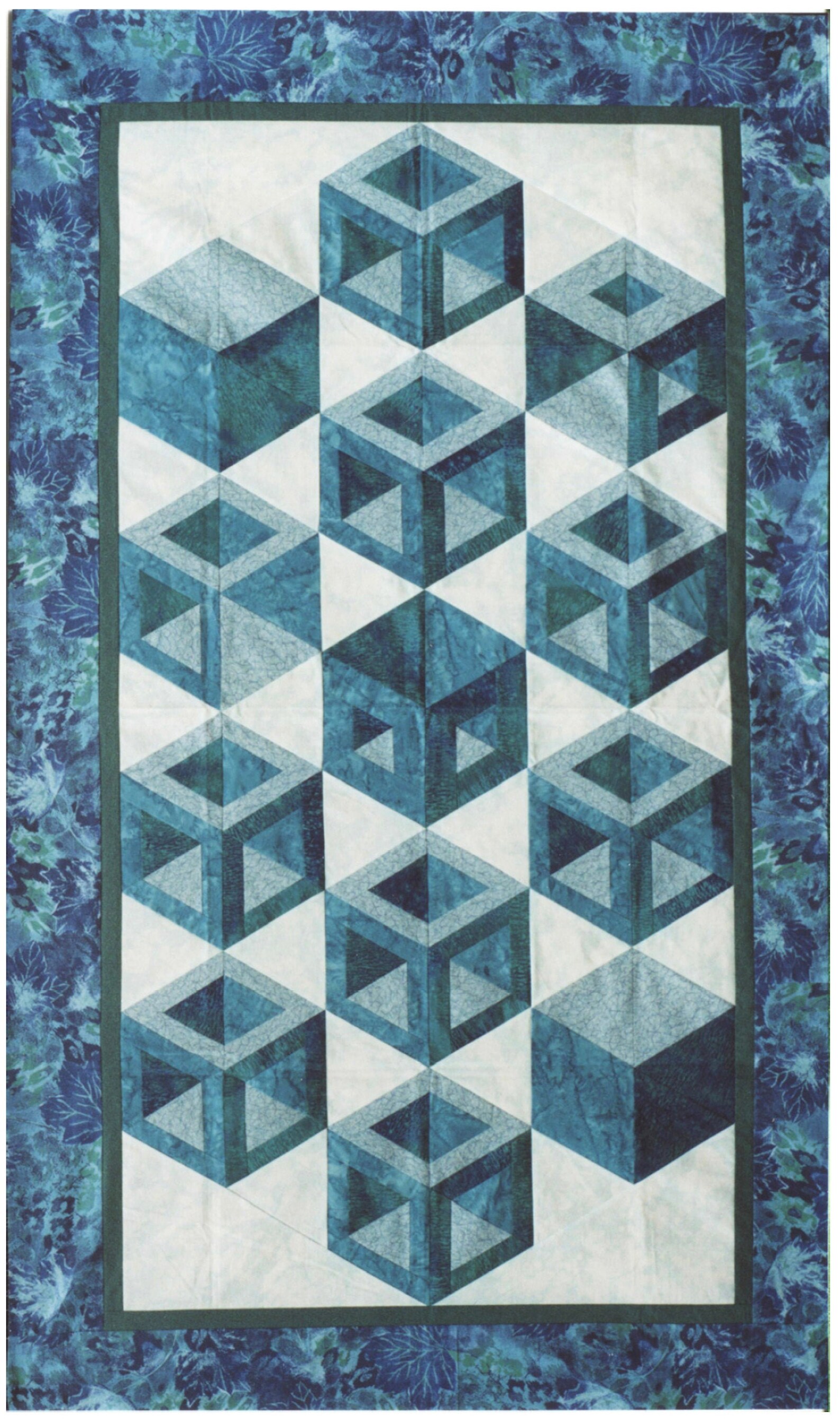 Geometric 3D Boxes - Quilt Pattern - Etsy